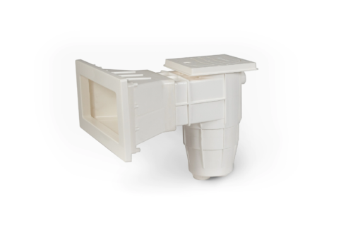 SKIMMER BOCA ANCHA 38CM P/FIBRA DE VIDRIO 40MM2T