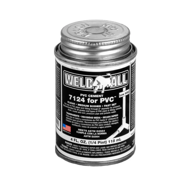 WELD-ALL 7124 CLEAR PVC (100 ML)